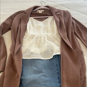 Jessica Simpson Camel Cardigan